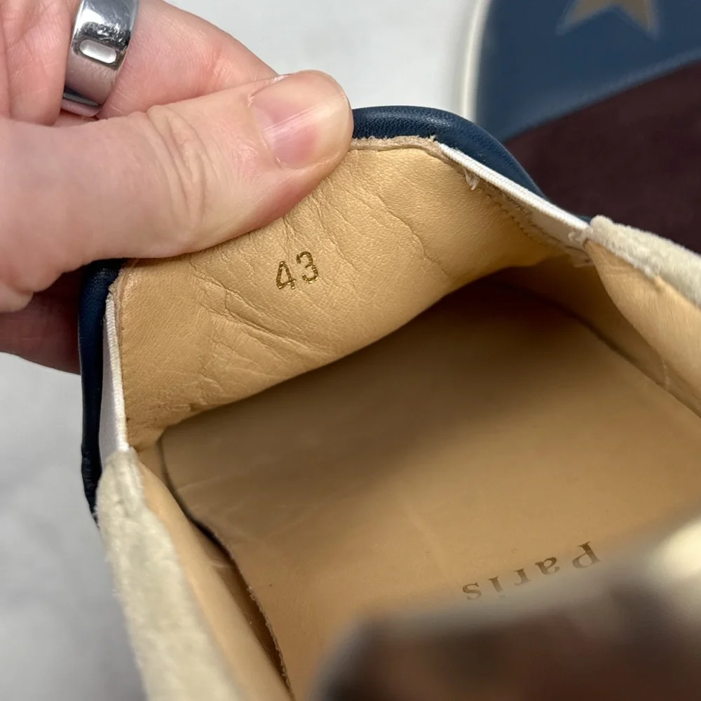 Christian Louboutin Naza Star Suede Leather Cap Toe Slip On Sneaker Shoe Mens 43 - Picture 11 of 15